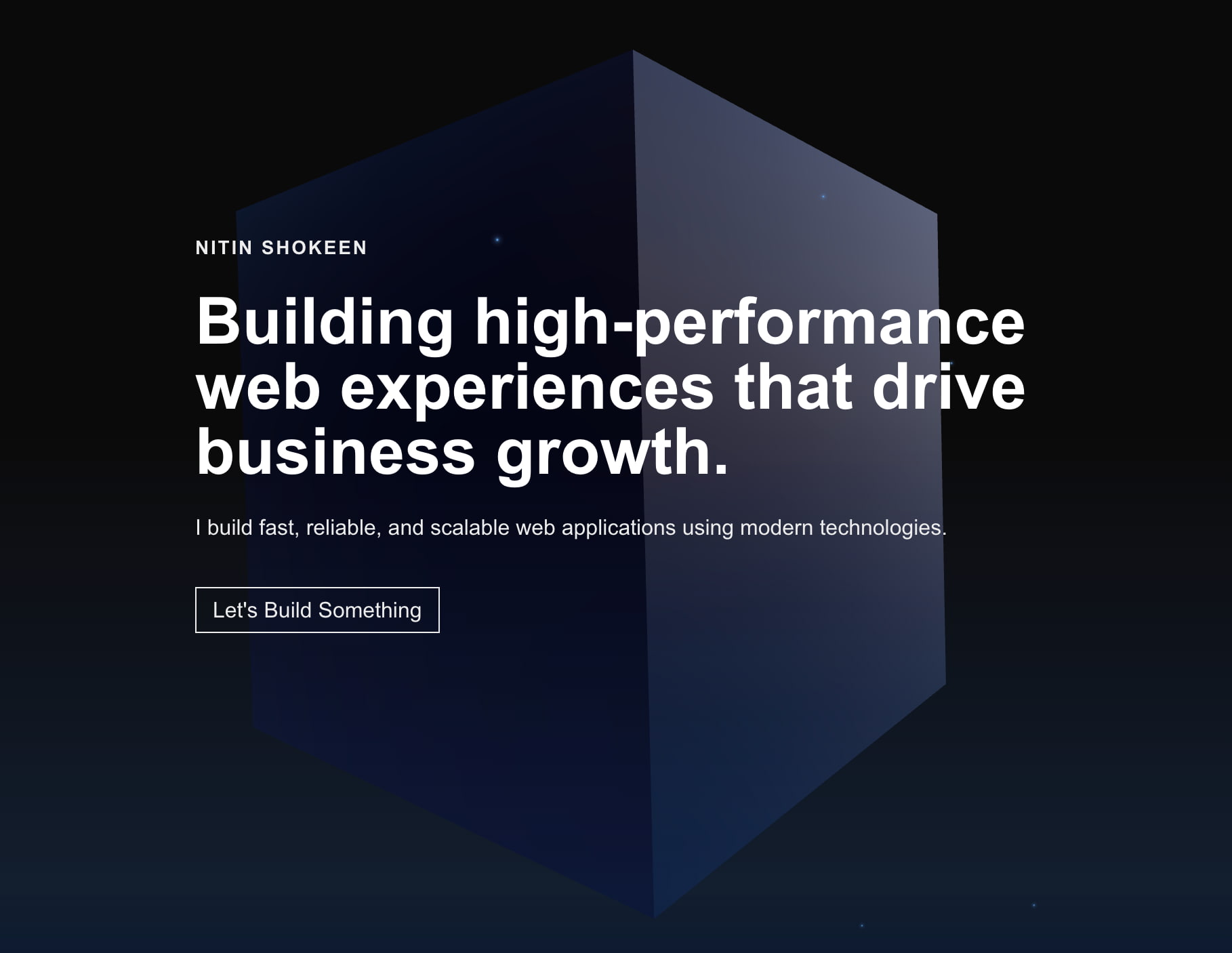 Nitin Shokeen | Full Stack Developer & Creative Engineer